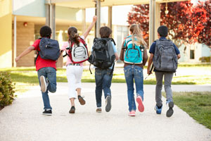 PDAArticleMerrill Young students headed into school building
